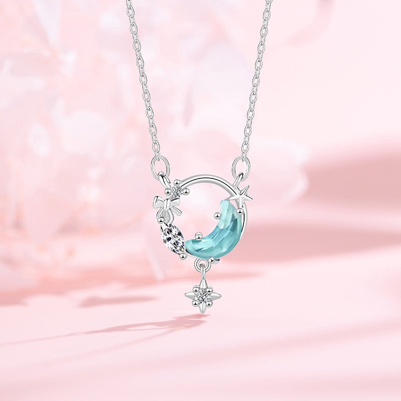 Lunar Glow Starry Dreams Necklace | Effortless Celestial Elegance