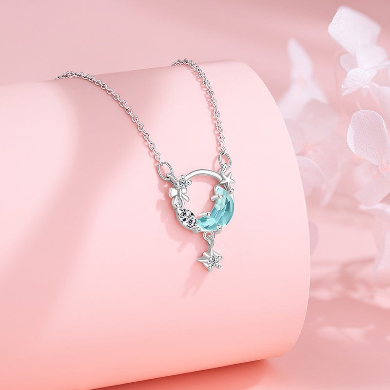 Lunar Glow Starry Dreams Necklace | Effortless Celestial Elegance