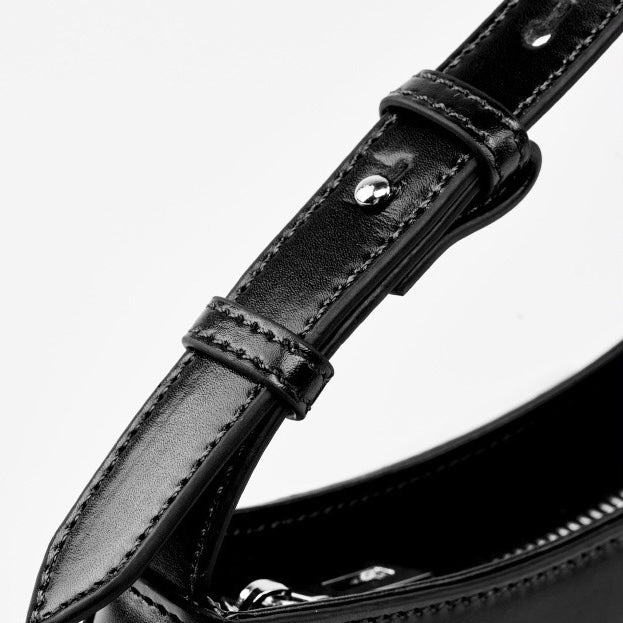 Women’s Genuine Leather Half Moon Baguette Bag | Effortless Everyday Elegance