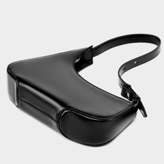 Women’s Genuine Leather Half Moon Baguette Bag | Effortless Everyday Elegance
