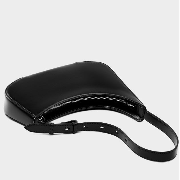 Women’s Genuine Leather Half Moon Baguette Bag | Effortless Everyday Elegance