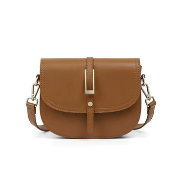 Women’s Leather Saddle Crossbody Shoulder Bag | Effortless Modern Elegance