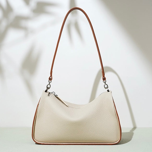 Women's Genuine Leather Minimalist Crossbody Shoulder Bag | Quiet Modern Luxury