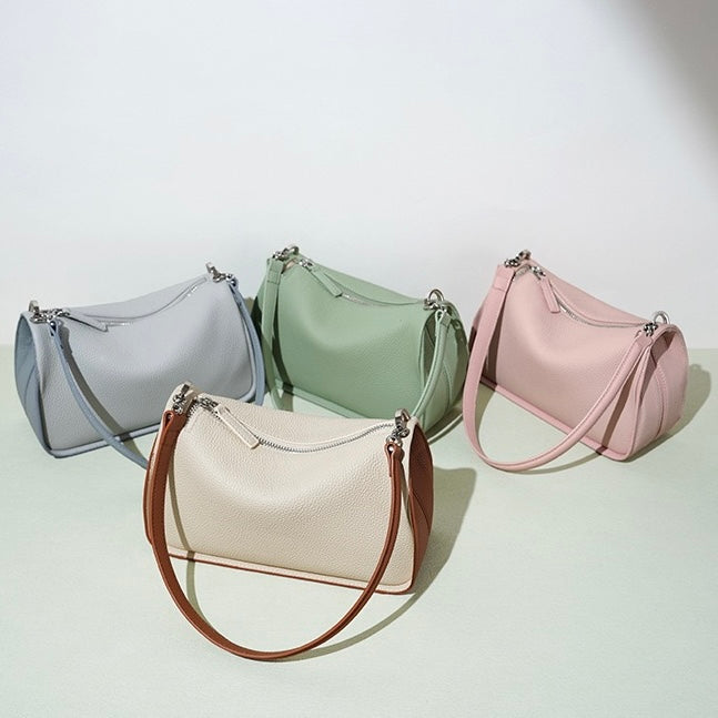 Women's Genuine Leather Minimalist Crossbody Shoulder Bag | Quiet Modern Luxury