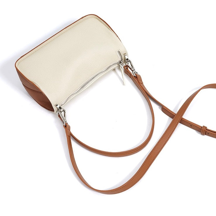 Women's Genuine Leather Minimalist Crossbody Shoulder Bag | Quiet Modern Luxury