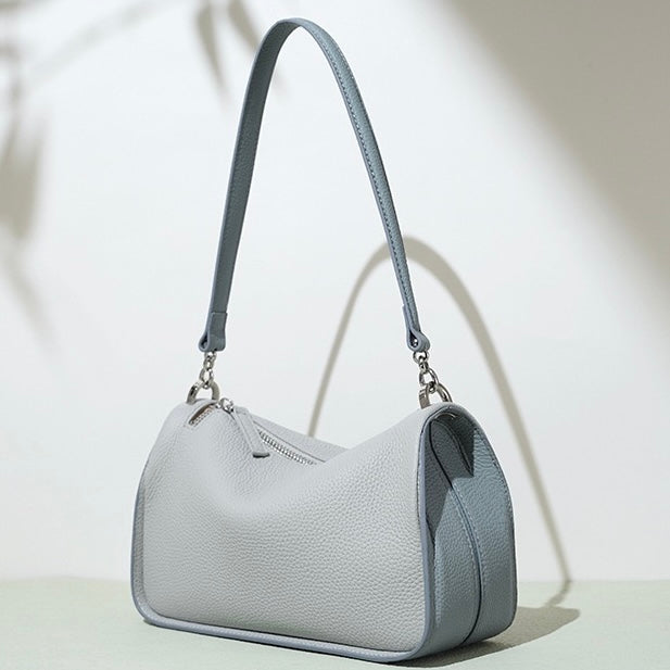 Women's Genuine Leather Minimalist Crossbody Shoulder Bag | Quiet Modern Luxury
