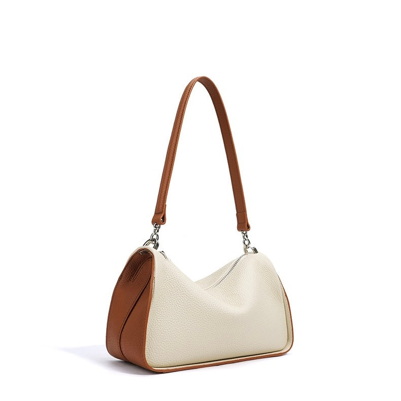 Women's Genuine Leather Minimalist Crossbody Shoulder Bag | Quiet Modern Luxury