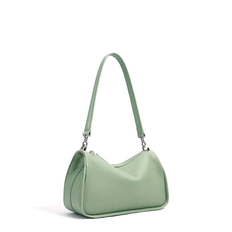 Women's Genuine Leather Minimalist Crossbody Shoulder Bag | Quiet Modern Luxury