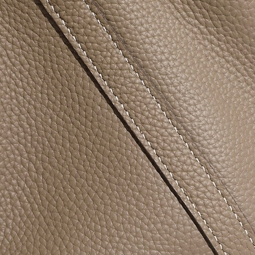 Women’s Genuine Leather Basket Bag | Effortless Silver Buckle Elegance
