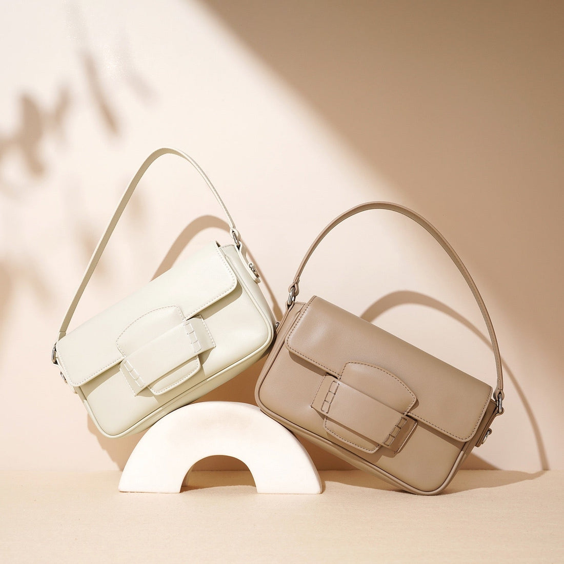 Women’s Genuine Leather Shoulder Bag | Effortless Flap Crossbody Elegance