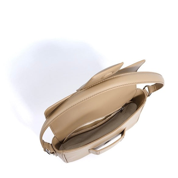 Women’s Genuine Leather Shoulder Bag | Minimalist Square Flap Elegance