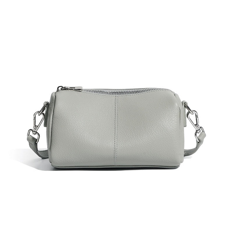 Women’s Top Grain Cowhide Cylinder Clutch Bag | Timeless Sculptural Elegance