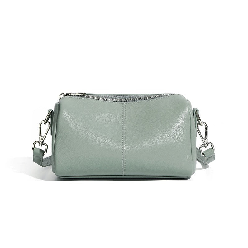 Women’s Top Grain Cowhide Cylinder Clutch Bag | Timeless Sculptural Elegance