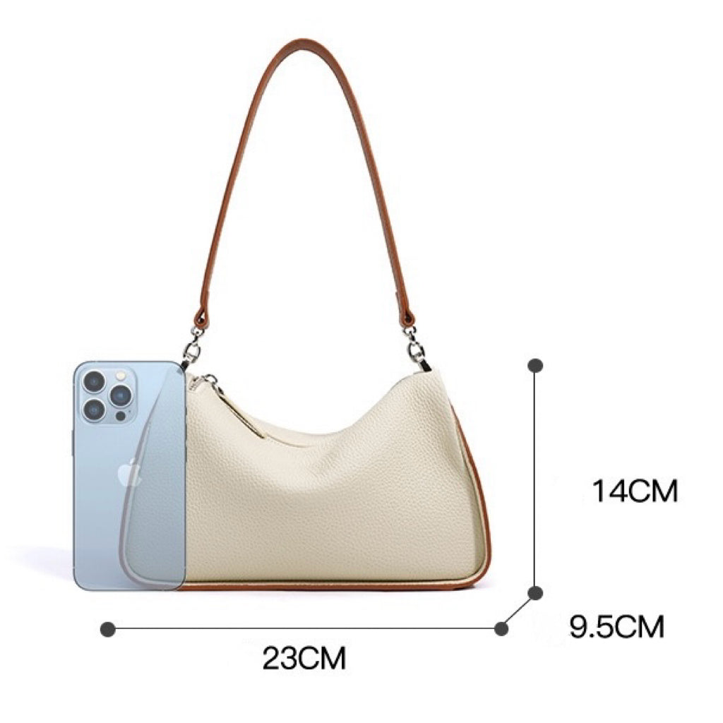 Women's Genuine Leather Minimalist Crossbody Shoulder Bag | Quiet Modern Luxury