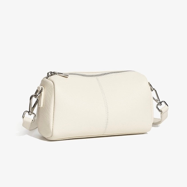 Women’s Top Grain Cowhide Cylinder Clutch Bag | Timeless Sculptural Elegance