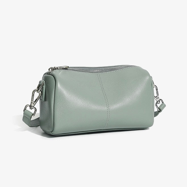 Women’s Top Grain Cowhide Cylinder Clutch Bag | Timeless Sculptural Elegance