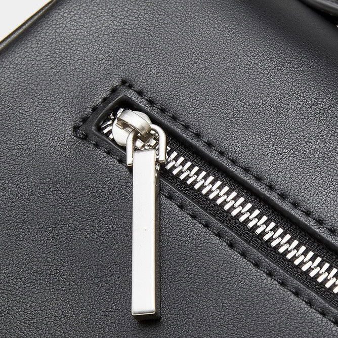 Women’s Genuine Leather Shoulder Handbag | Designer Lock Clasp Elegance