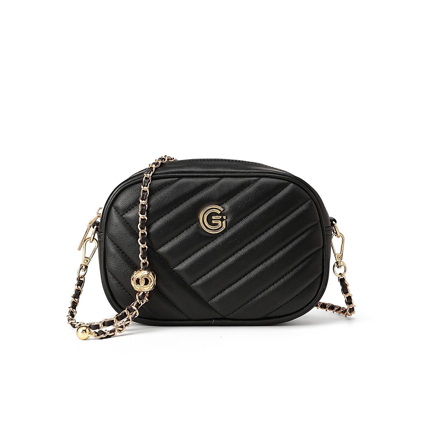 Women's Genuine Leather Round Bag | Effortless Retro Elegance