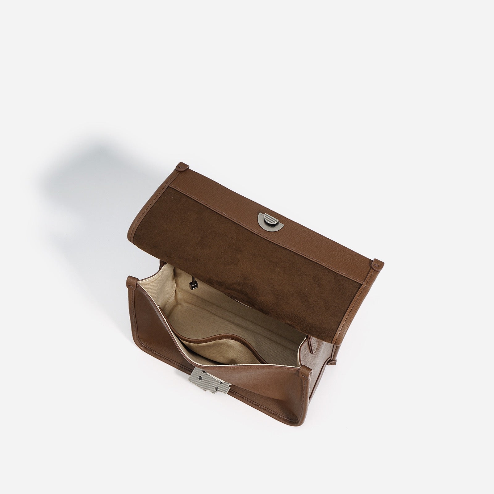 Women’s Genuine Leather Small Square Bag | Effortless Chain Elegance