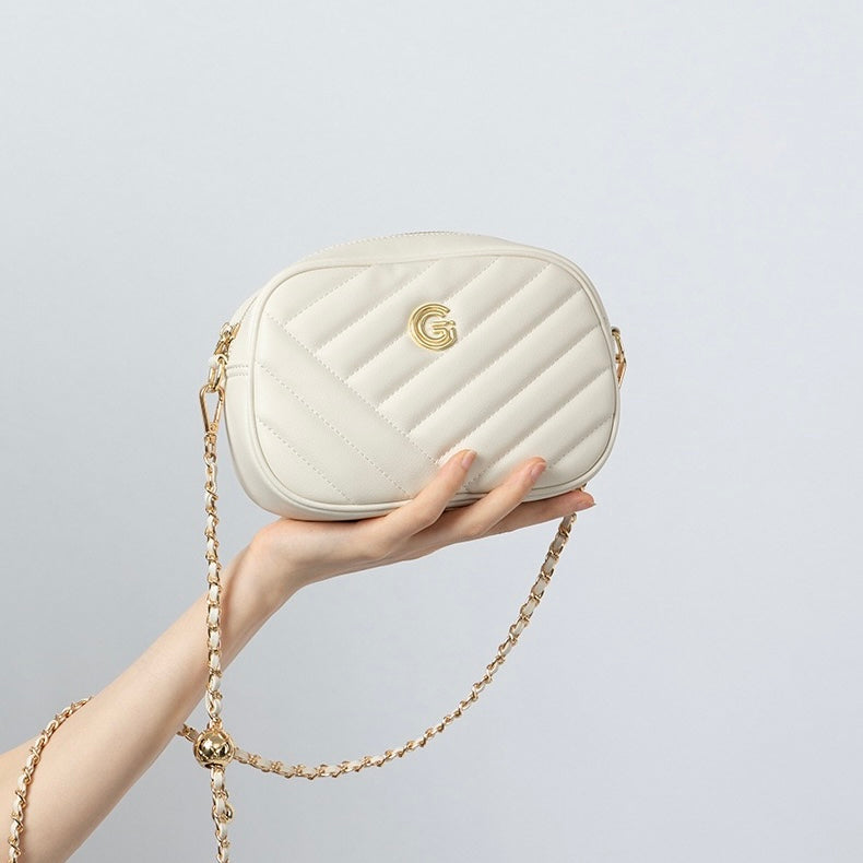 Women’s Genuine Leather Retro Round Bag | Effortless Vintage Elegance