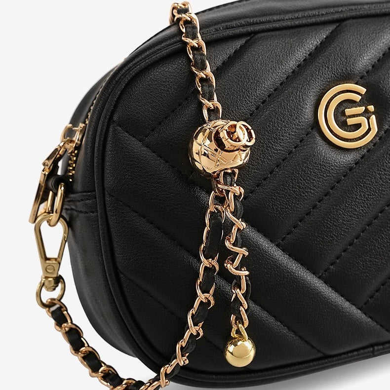 Women's Genuine Leather Round Bag | Effortless Retro Elegance