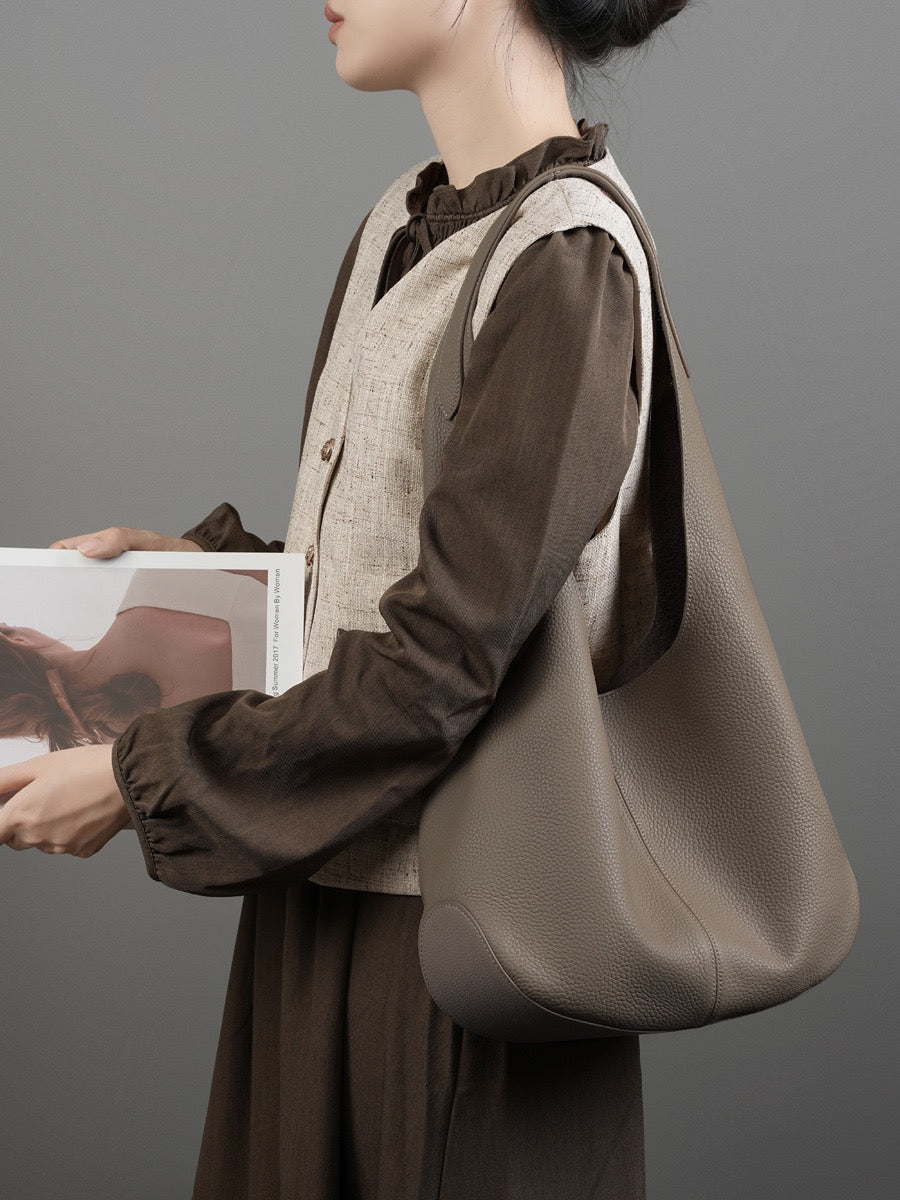 Women’s Genuine Leather Hobo Tote Bag | Effortless Everyday Elegance