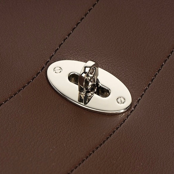 Women’s Genuine Leather Chain Shoulder Bag | Spacious Minimalist Elegance
