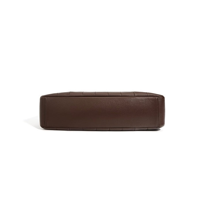 Women’s Genuine Leather Chain Shoulder Bag | Spacious Minimalist Elegance
