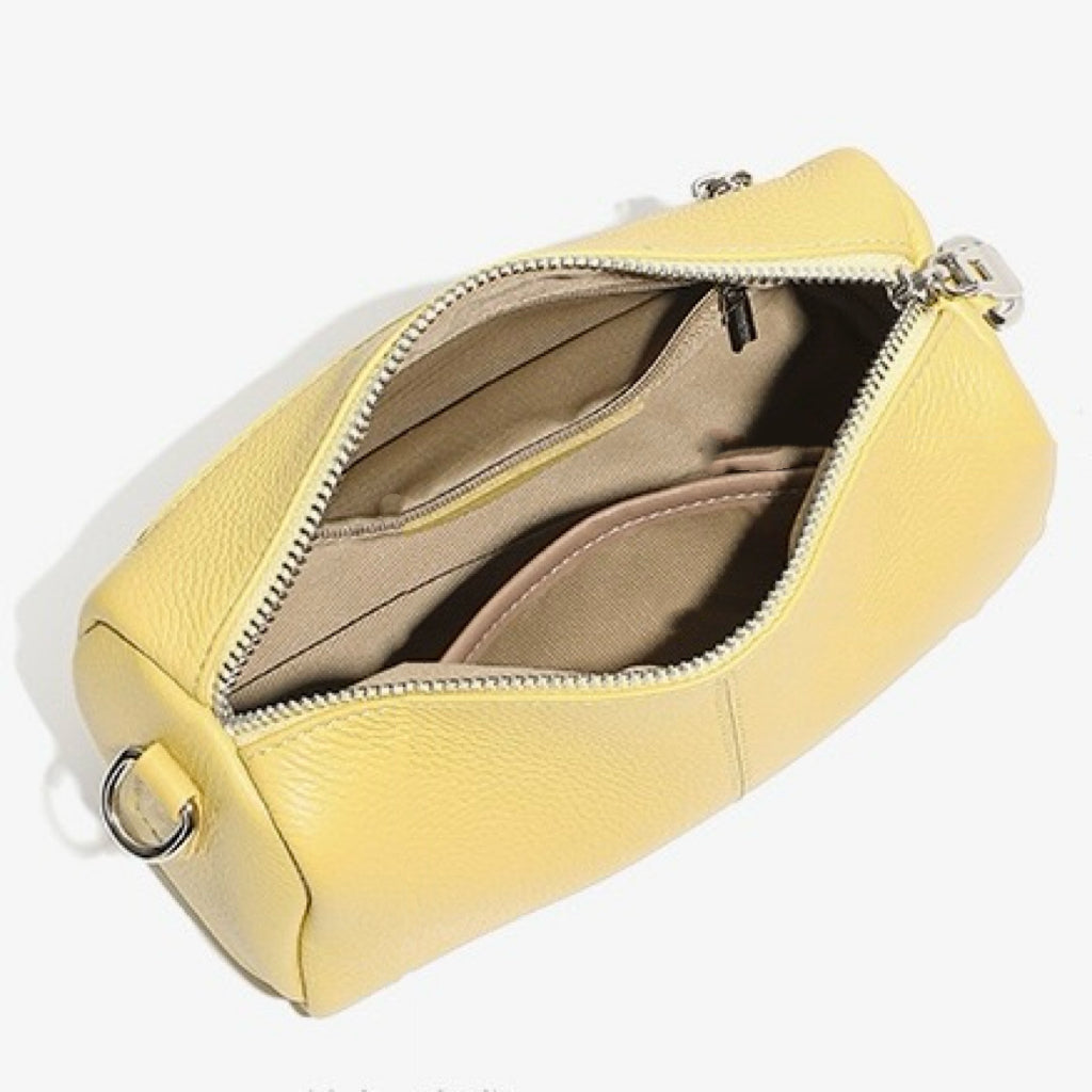 Women’s Soft Top-Grain Cowhide Cylinder Clutch Bag | Quiet Luxury