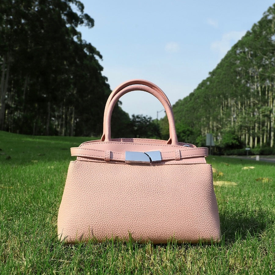 Women’s Genuine Leather Square Crossbody Clutch Bag | Timeless Understated Elegance