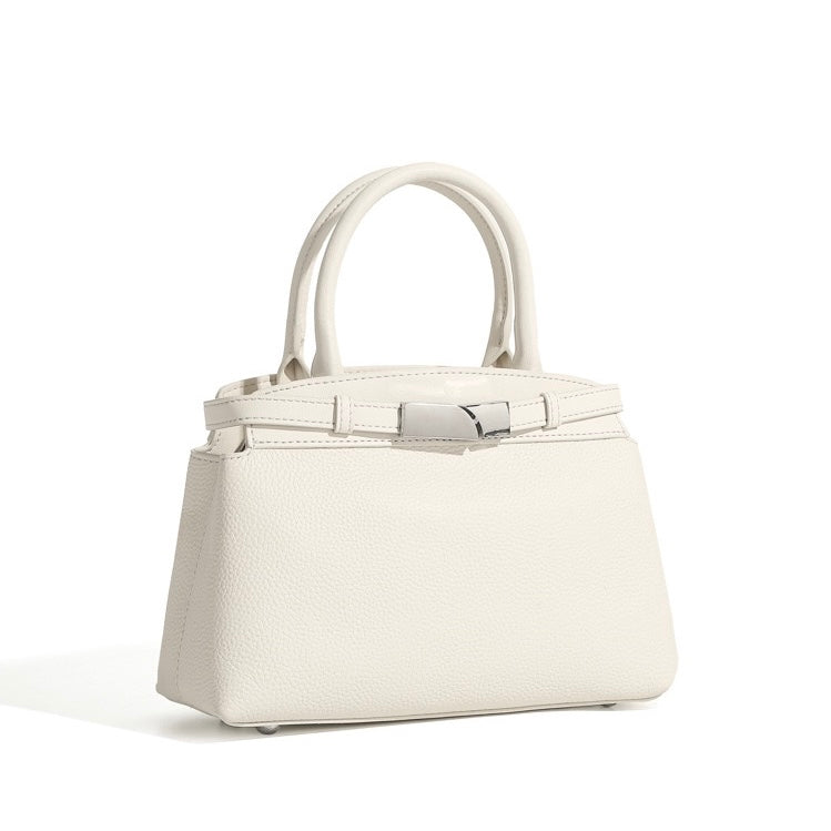 Women’s Genuine Leather Square Crossbody Clutch Bag | Timeless Understated Elegance