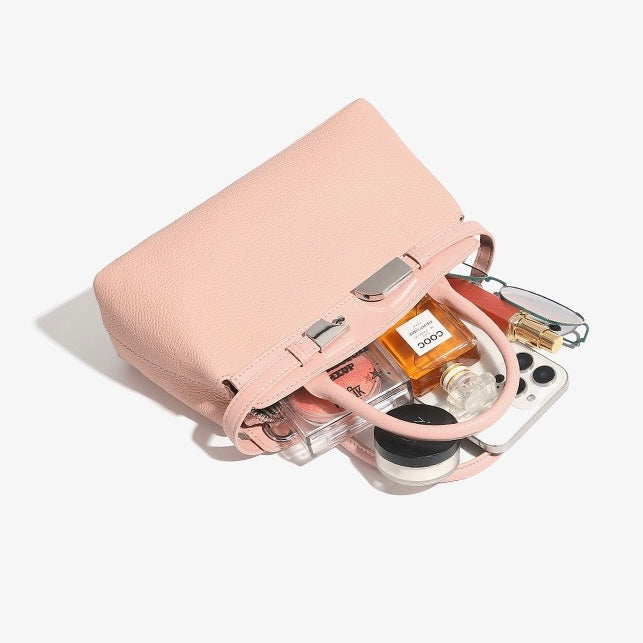 Women’s Genuine Leather Square Crossbody Clutch Bag | Timeless Understated Elegance
