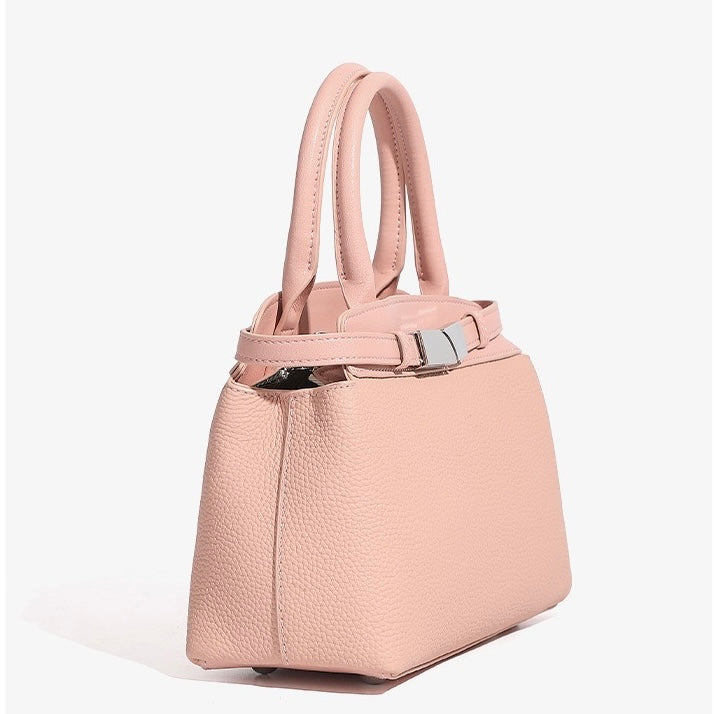 Women’s Genuine Leather Square Crossbody Clutch Bag | Timeless Understated Elegance