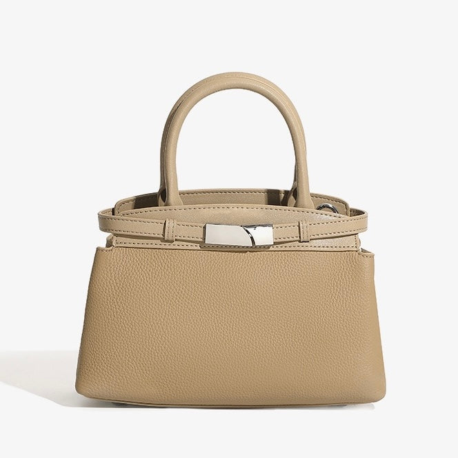 Women’s Genuine Leather Square Crossbody Clutch Bag | Timeless Understated Elegance