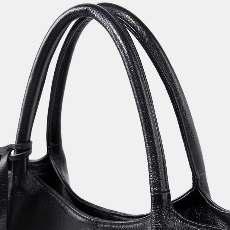 Women’s Genuine Leather Tote Shoulder Bag | Effortless Commuter Elegance