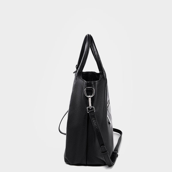 Women’s Genuine Leather Tote Shoulder Bag | Effortless Commuter Elegance