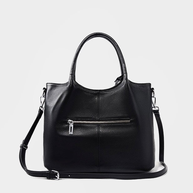Women’s Genuine Leather Tote Shoulder Bag | Effortless Commuter Elegance