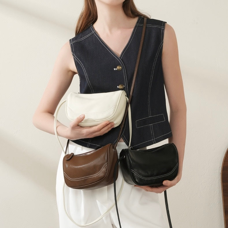 Women’s Leather Mini Crossbody Shoulder Bag | Effortless Everyday Elegance
