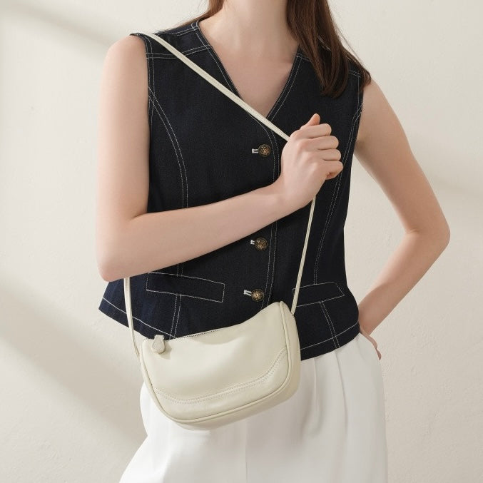 Women’s Leather Mini Crossbody Shoulder Bag | Effortless Everyday Elegance