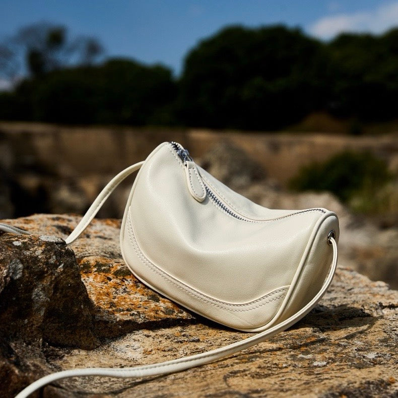 Women’s Top Grain Leather Mini Crossbody Shoulder Bag | Understated Sophistication
