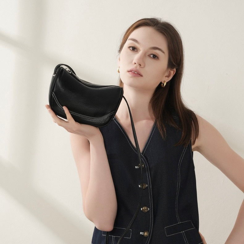 Women’s Leather Mini Crossbody Shoulder Bag | Effortless Everyday Elegance