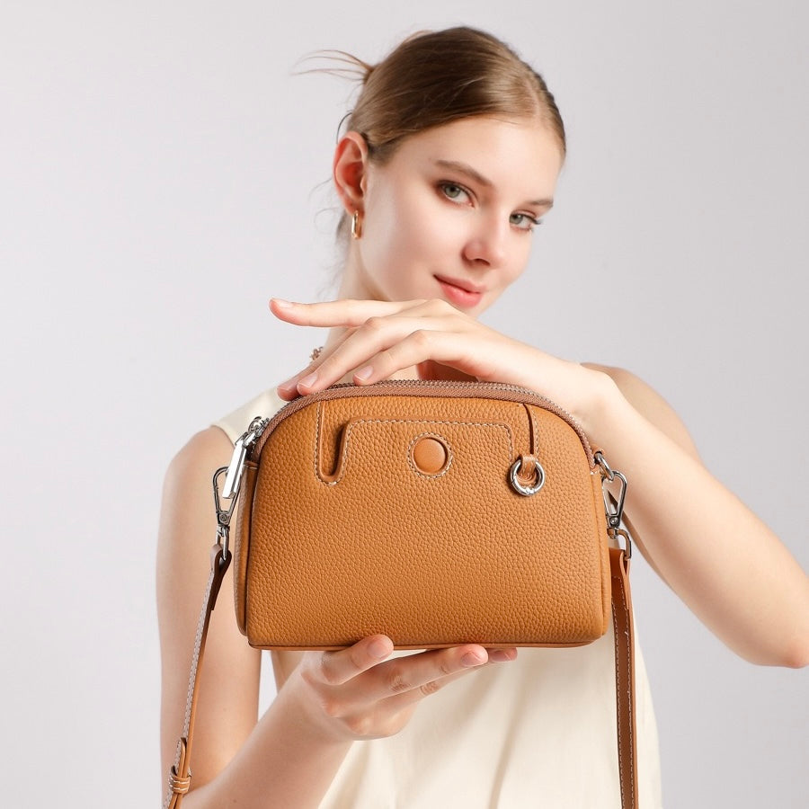 Women’s Genuine Cowhide Shoulder Crossbody Bag | Timeless Everyday Elegance