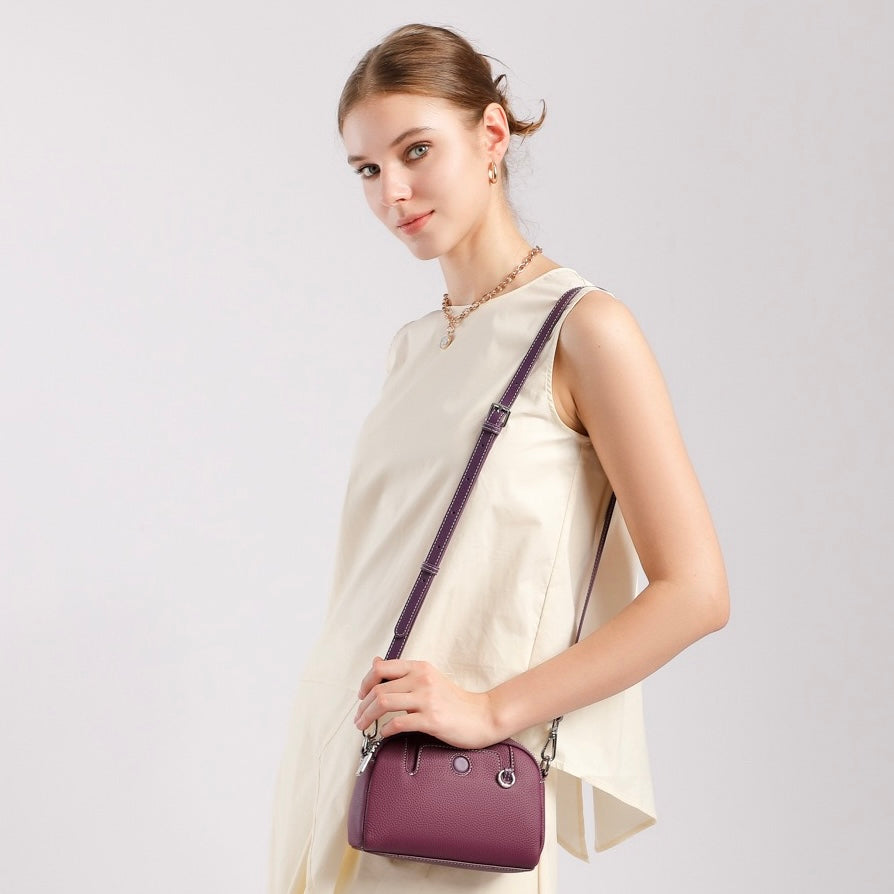 Women’s Genuine Cowhide Shoulder Crossbody Bag | Timeless Everyday Elegance