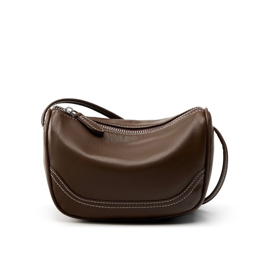 Women’s Top Grain Leather Mini Crossbody Shoulder Bag | Understated Sophistication