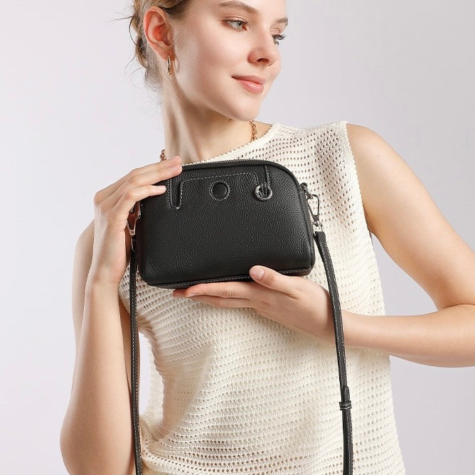 Women’s Genuine Cowhide Shoulder Crossbody Bag | Timeless Everyday Elegance