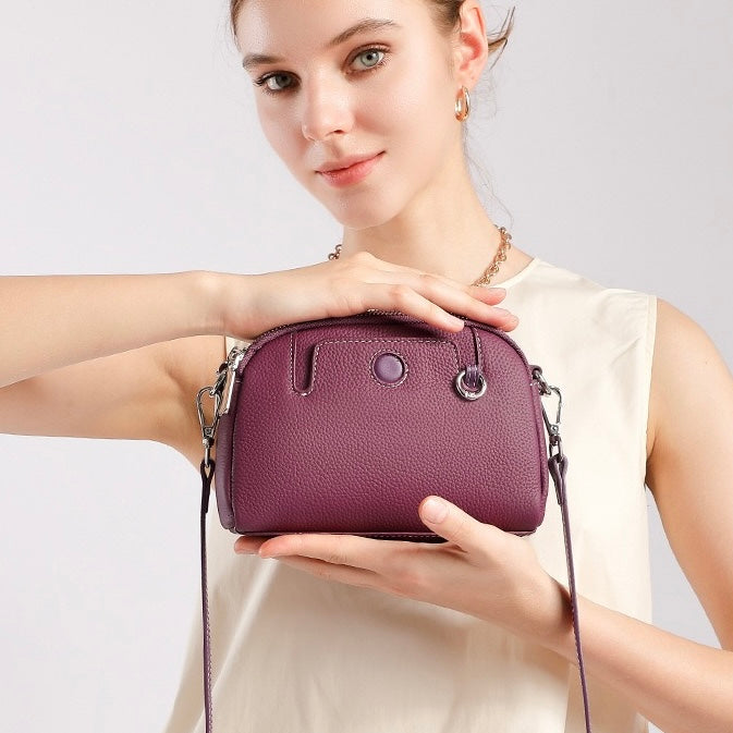 Women’s Genuine Cowhide Shoulder Crossbody Bag | Timeless Everyday Elegance