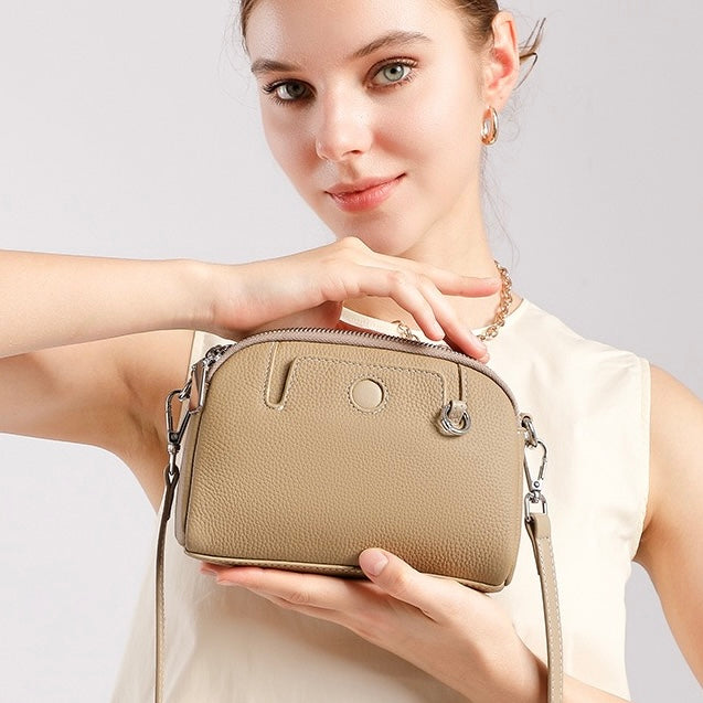 Women’s Genuine Cowhide Shoulder Crossbody Bag | Timeless Everyday Elegance