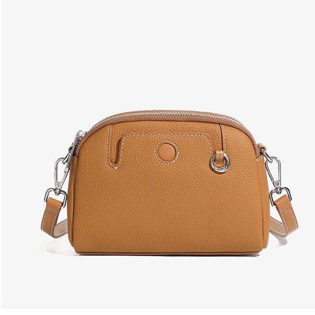 Women’s Genuine Cowhide Shoulder Crossbody Bag | Timeless Everyday Elegance