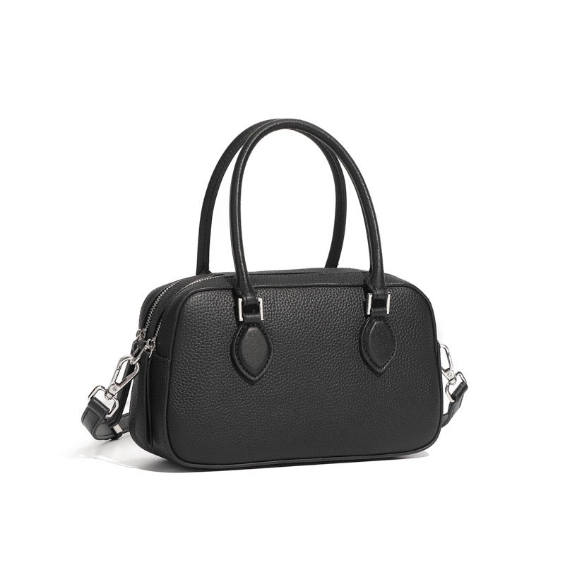 Women’s Genuine Leather Handheld Boston Bag | Effortless Everyday Elegance