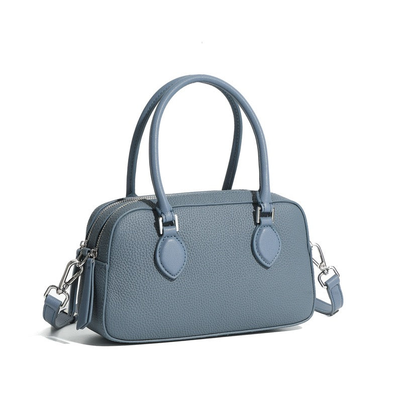 Women’s Genuine Leather Handheld Boston Bag | Effortless Everyday Elegance